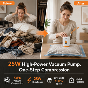 Multi-scenario 7-port portable vacuum compression inflation <b>pump</b> storage organizer, suitable for quilts, clothes, camping - Product Image 6