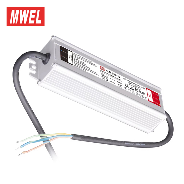 MWEL HLG-120-12 120W 12V 10A Constant Voltage IP67 LED Driver Power Supply for Outdoor Sign Strip Light