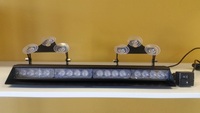 Luz led estroboscópica de emergencia para el interior del coche, barra de luz de advertencia para el salpicadero del vehículo