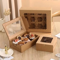 Cajas de Papel para Pastelería con Diseño Personalizado, para Pasteles y Repostería, Estructura Resistente, Embalaje Ecológico y Reciclable con Asa
