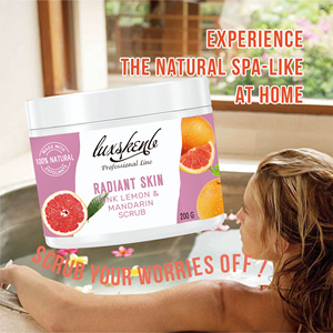 Gel de esencia natural de fruta con vitamina C, exfoliante para <span class=keywords><strong>el</strong></span> cuidado corporal Facial Personal, crema suavizante exfoliante de limpieza profunda con colágeno - Product Image 5