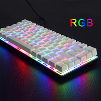 Clavier d'ordinateur sans fil V2 en bois 60% RGB, kit d'ordinateur CPU, chaise gamer, écran de jeu msi, accessoires de jeu vidéo