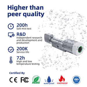 اسطوانة إلكترونية مقاومة للماء واي فاي بطاقة بلي بصمة اسطوانة رقمية مع تويا قفل اسطوانة ذكي قابل للتعديل - Product Image 3