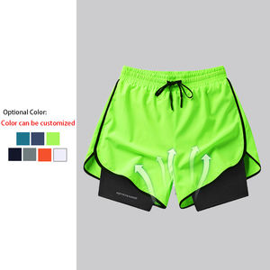 Shorts de Gimnasio de Alta Calidad para Hombre de 5 Pulgadas con Logo Personalizado, Secado Rápido, Fitness, Deportes, Casual, Color Sólido, 2 en 1 para Correr y Actividades al Aire Libre - Product Image 2