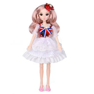 14 pouces <span class=keywords><strong>36cm</strong></span> dessin animé BJD fille poupées modèle de mode jouet avec des caractéristiques éducatives différents vêtements accessoires pour les cadeaux des filles - Product Image 3