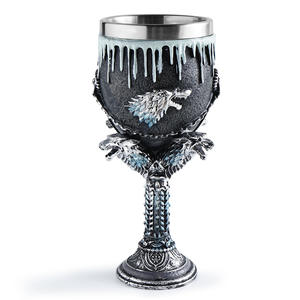 Taza de acero inoxidable de resina con cabeza de <span class=keywords><strong>Lobo</strong></span> vikingo JWA56, decoración <span class=keywords><strong>del</strong></span> hogar para volver a <span class=keywords><strong>la</strong></span> escuela, tazas artesanales de resina - Product Image 5