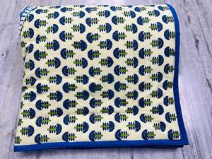 Elegante colcha tradicional de algodón 100%, edredón indio hecho a mano, patrón impreso de inserción Razai, tamaño doble para dormitorios de Hotel en casa - Product Image 3