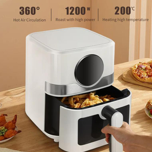 Friggitrice ad aria Touch-screen 4L elettrodomestici da cucina <span class=keywords><strong>Smart</strong></span> friggitrici ad aria con finestra visiva elettrodomestici intelligenti senza olio - Product Image 3