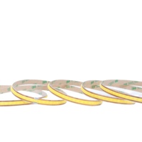 Bande LED COB Super Lumineuse IP68 DC24V, Flexible et Découpable, avec Télécommande pour Décoration d'Hôtels, Centres Commerciaux et Armoires