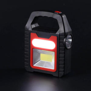 USB Rechargeable Portable LED Work Light Dual COB & SMD Lamp Beads Handheld Flood Light Waterproof <b>Spotlight</b> with Red Blue Shell - Product Image 3