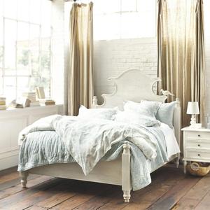 Cama Americana Retro de Madera Maciza con Respaldo Suave, Cama King Moderna, Directo de Fábrica con Personalización Disponible - Product Image 1