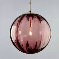 Luminaire suspendu moderne pour îlot de cuisine, style nordique, boule ronde en verre, LED, pour salle à manger