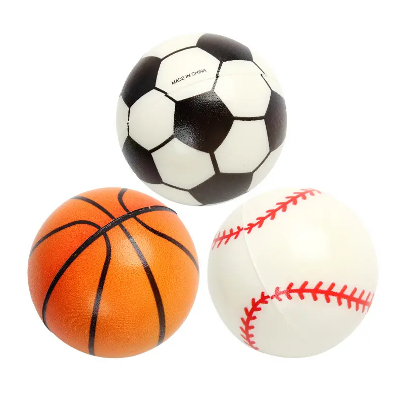 2024 Trending Pu Stress Bal Aanpasbaar Model Promotie Speelgoed Cadeau Kinderen Grappige Rebound Pop Schuimrubber Speelgoedballen