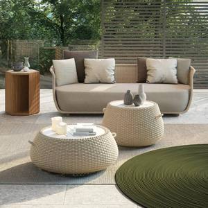 All-Weather Modern Villa Dining Balcony Patio Leisure Rope Woven <b>Sofa</b> Set <b>Outdoor</b> Garden Aluminium Furniture - Product Image 3