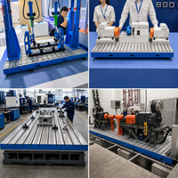 Plaque de surface en fonte HT300, alternative au granit, planeurité 0,1 mm, table de marquage robuste pour machines de construction QC