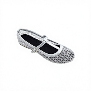 Nouvelle Tendance Mode Printemps-Été 2026 : Ballerines Mary Jane Respirantes et Légères à Enfiler pour Femme, Style Français, Dessus en Maille - Product Image 2