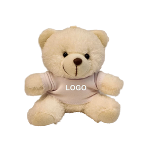 T-shirt personnalisé avec logo imprimé ours en peluche, logo brodé, peluche super douce, rembourrage en coton PP, texte personnalisé - Product Image 2