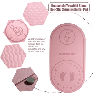 Household <strong>Skipping</strong> Buffer Pad Anti Slip Floor <strong>Mat</strong> Aerobics Jump Rope <strong>Skipping</strong> <strong>Mat</strong> - Product Image 3