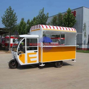Camion de restauration rapide pour glaces, hot-dogs et hamburgers, chariot de nourriture mobile - Product Image 5