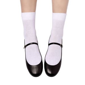 Phong cách ngón chân tròn dễ thương Cô Gái Khóa dây đeo giày phẳng tùy chỉnh bằng sáng chế Màu sắc phụ nữ Mary Jane giày phẳng - Product Image 4