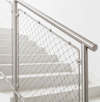 Filet de sécurité décoratif flexible en treillis de câble galvanisé en acier inoxydable, tressé, transparent, sans bords tranchants, pour villa, centre commercial, loft
