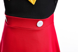 Robe de princesse sirène pour enfants, costume de cosplay d'anniversaire Thème Neige Belle, inspiré des films et séries TV, jupe pour bébés filles, Mickey - Product Image 6