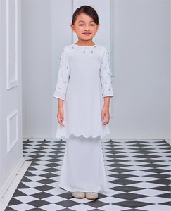Oem Vente en gros Malaisie enfants <span class=keywords><strong>Kurung</strong></span> musulman en mousseline de soie <span class=keywords><strong>Baju</strong></span> <span class=keywords><strong>Kurung</strong></span> enfants vêtements modernes enfants <span class=keywords><strong>Baju</strong></span> <span class=keywords><strong>Kurung</strong></span> enfants - Product Image 6