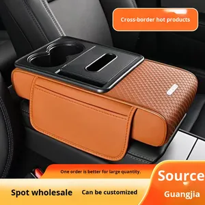 Support de console de voiture Xiantong 5-en-1 personnalisable en gros, modèle 819, 35*19*7, avec rehausseur, porte-gobelet et rangement pour téléphone portable - Product Image 4