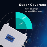 Repetidor de señal móvil GSM, repetidor de tres bandas, 900, 1800, 2100 mhz, 23dBm, 70dB, 2G, 3G, 4G