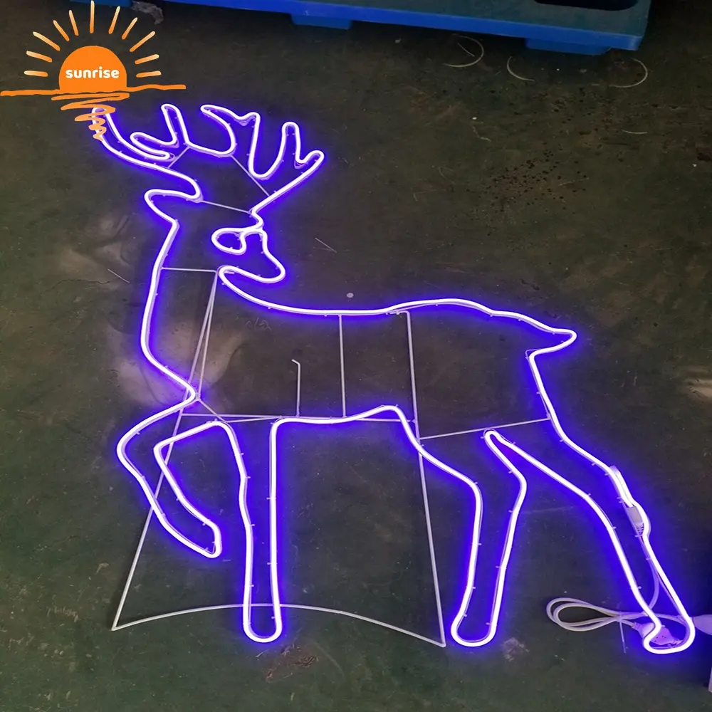 हिरण प्रकाश लैंडस्केप प्रकाश क्रिसमस हेलोवीन मूस डिजाइन 3 डी प्रिंटिंग अद्वितीय एलईडी प्रकाश अनुकूलन रेनडियर