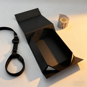 Boîte cadeau magnétique rigide en carton plié, emballage unique pour vêtements et chaussures, logo personnalisé recyclable, emballage plat - Product Image 3