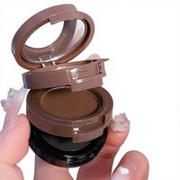 Palette de fards à paupières trois couleurs KOL Macaron, mini, portable, à base de plantes, minérale, waterproof, longue tenue, naturelle et lisse – Meilleure vente