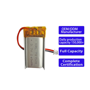 Grote voorraad 701528 3.7V 240mAh breed temperatuurbereik medische patch RFID slimme label Lipo batterij - Product Image 1