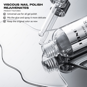 JTING Una gota para una botella, diluyente de esmalte de gel transparente de 30G, pegamento para mezclar, esmalte de uñas en gel, suministros profesionales para uñas OEM para salón - Product Image 3