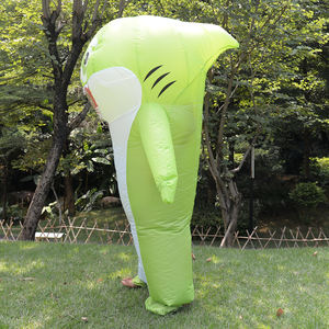 Costume gonflable de requin vert à grande bouche pour adulte, idéal pour les spectacles sur scène, déguisement amusant pour la famille, vêtements gonflables de requin - Product Image 2