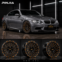 Jantes de course PJ Drag Racing Beadlock polies 13" 14" 15" pour BMW M4 M5 E46 E92 F80 F82 F90 Mercedes-Benz C63 AMG CLS63 GT63S C43