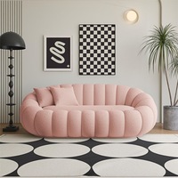 Ensemble de canapés bulles 3 places et 1 place en tissu compressé nid d'abeille, canapé nuage moderne, mobilier de salon modulaire pour la maison