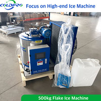 Machine à glace en flocons 500 kg, 220V 50/60Hz, monophasé, avec bac à glace