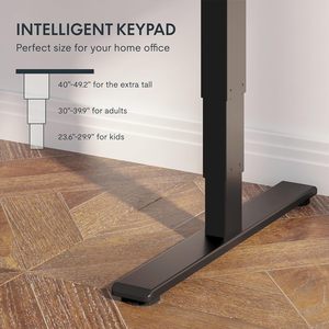 Cadre de <span class=keywords><strong>bureau</strong></span> debout moderne en acier inoxydable à double moteur, 3 niveaux, réglable en hauteur électriquement - Product Image 4