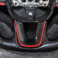 Volant sport en fibre de carbone en forme de D pour Dodge Charger Challenger RT SRT Hellcat, pièces de mise à niveau