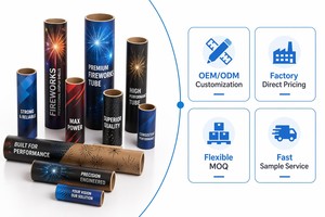 Tubo de Papel para Fuegos Artificiales con Diseño Chino Fortune Joy de 7x11x45mm, Petardo Pequeño, Venta al Por Mayor OEM - Product Image 2