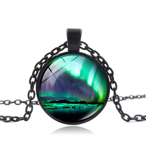 Venta al por mayor Northern Lights joyería collar tiempo gema <span class=keywords><strong>Aurora</strong></span> <span class=keywords><strong>Borealis</strong></span> colgante collar - Product Image 3