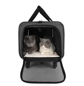 Büyük boy fabrika toptan fiyat havayolu onaylı köpek kedi seyahat yumuşak taraflı taşıyıcı çift Lightproof Pet taşıyıcılar - Product Image 6