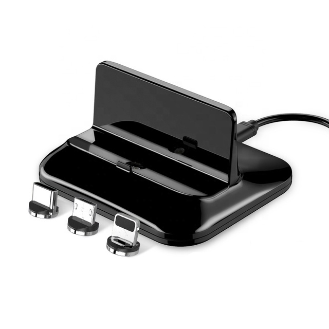 2025 Hot Sell Phone Stand 2A Charger Magnetic Connector Mobile Phone Charging Desktop Holder Magnetic Cell Phone Charger Dock
