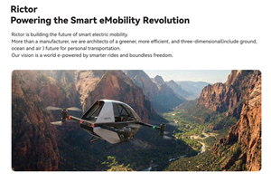 RICTOR CY-X4 EVTOL Nuevo Vehículo Aéreo Tripulado de Tamaño Pequeño con Despegue y Aterrizaje Vertical - Product Image 4