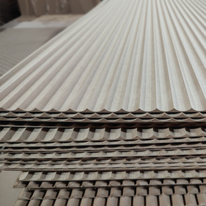 Tấm Ốp Tường Bằng Sóng <span class=keywords><strong>Mdf</strong></span> Trang Trí 3d Có Rãnh Bằng Gỗ Nghệ Thuật Cho Hành Lang - Product Image 2