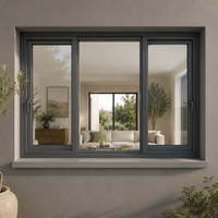 Proveedor Top 10 de Ventanas Abatibles de Aluminio con Rotura de Puente Térmico, Triple Acristalamiento, Estándar AU/NZ/USA, Ahorro de Energía, Vidrio Low-E