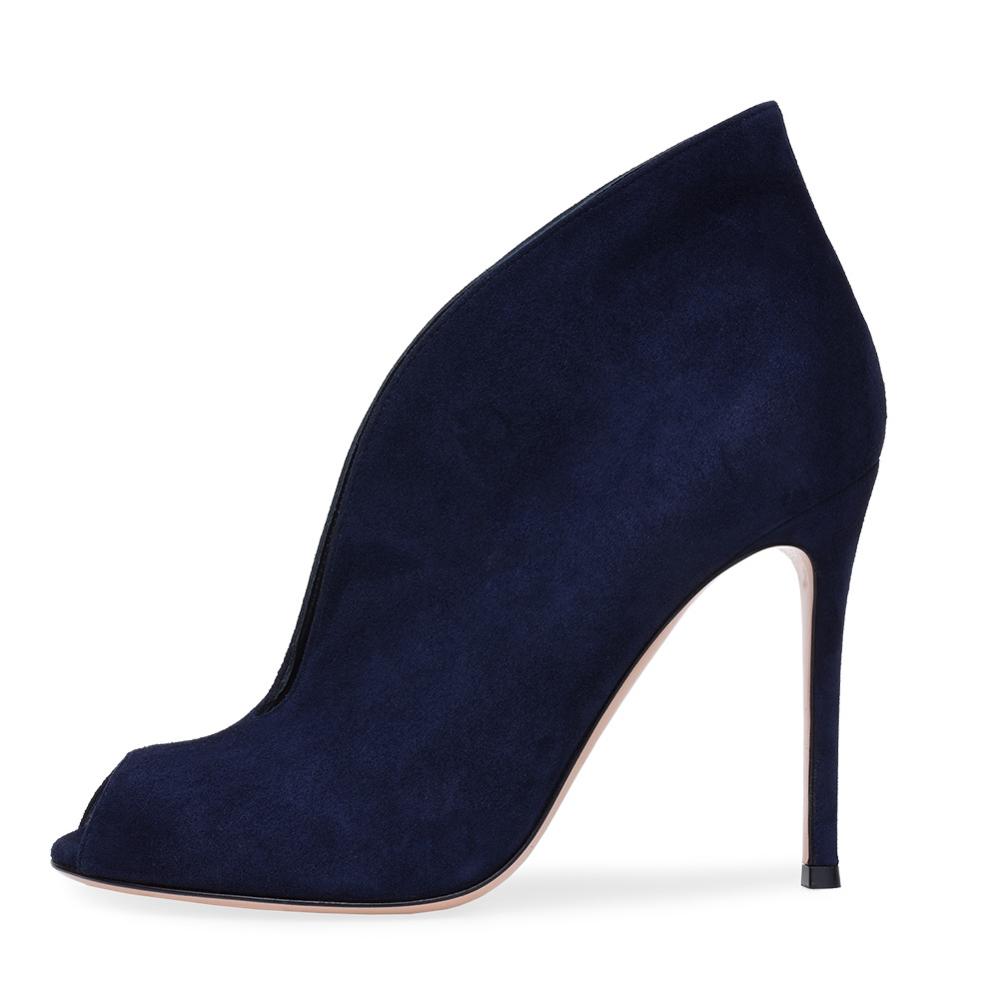 Daim bleu foncé