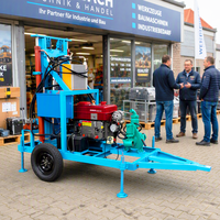 Machine de forage rotative hydraulique diesel 35 CV montée sur remorque pour puits agricoles et forages d'irrigation, certifiée CE