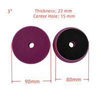 Tampon de polissage en éponge pour voiture de 6 pouces, pour polisseuse de voiture, ensemble de tampons de correction de peinture